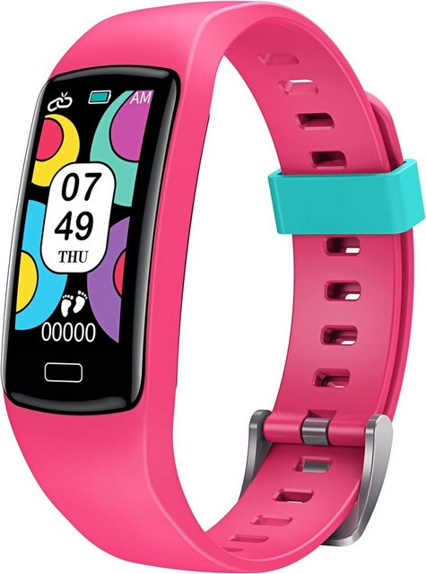 CatShin Smartwatch (0,96 Zoll, Android, iOS), Kinder Mädchen Jungen Jugendlich Armbanduhr Uhren Schrittzähler 90mAh