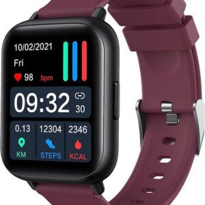 Parsonver Smartwatch (1,69 Zoll Zoll, Android und iOS), HD Touchscreen Armbanduhr mit dynamischem Fitnessuhr Musiksteuerung