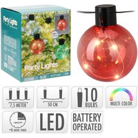 Party-Lichterkette 10 Lichter mit 5 LEDs INCL Timer - Mehrfarbig -7