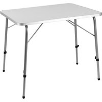 Casaria Gartentisch/Camping-Tisch - klappbar - Aluminium - Grau - 80x60x50/69cm