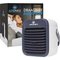 Portable Air Cooler Blue - Wireless Air Cooler mit Wassertank von Aironex - Luftbefeuchterfunktion - Luftkühler ohne Klimaanlage - Tischventilator - Ventilatorständer - Steigern Sie Ihre Produktivität und Ihren Schlaf