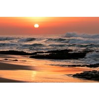 Papermoon Fototapete »Seelandschaft bei Sonnenaufgang«