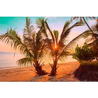 Papermoon Fototapete »Tropischer Sonnenuntergangsstrand«
