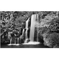 Papermoon Fototapete »Schwarzweiss-Wasserfall«