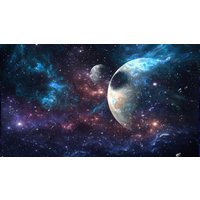 Papermoon Fototapete »Planeten und Galaxie«