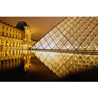 Papermoon Fototapete »PARIS-LOUVRE FRANKREICH STADT KUNST MUSEUM PYRAMIDE«