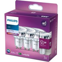 Philips energieeffizienter LED-Spot - 50 W - GU10 - kaltweißes Licht - 3 Stück - Sparen Sie Energiekosten