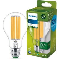 Philips Ultra Efficient LED-Lampe Transparent - 100 W - E27 - Weißes Licht