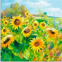 Artland Wandbild »Sommerwiese mit Sonnenblumen«