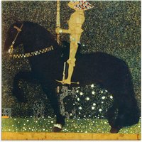 Artland Glasbild »Das Leben ein Kampf der goldene Ritter«